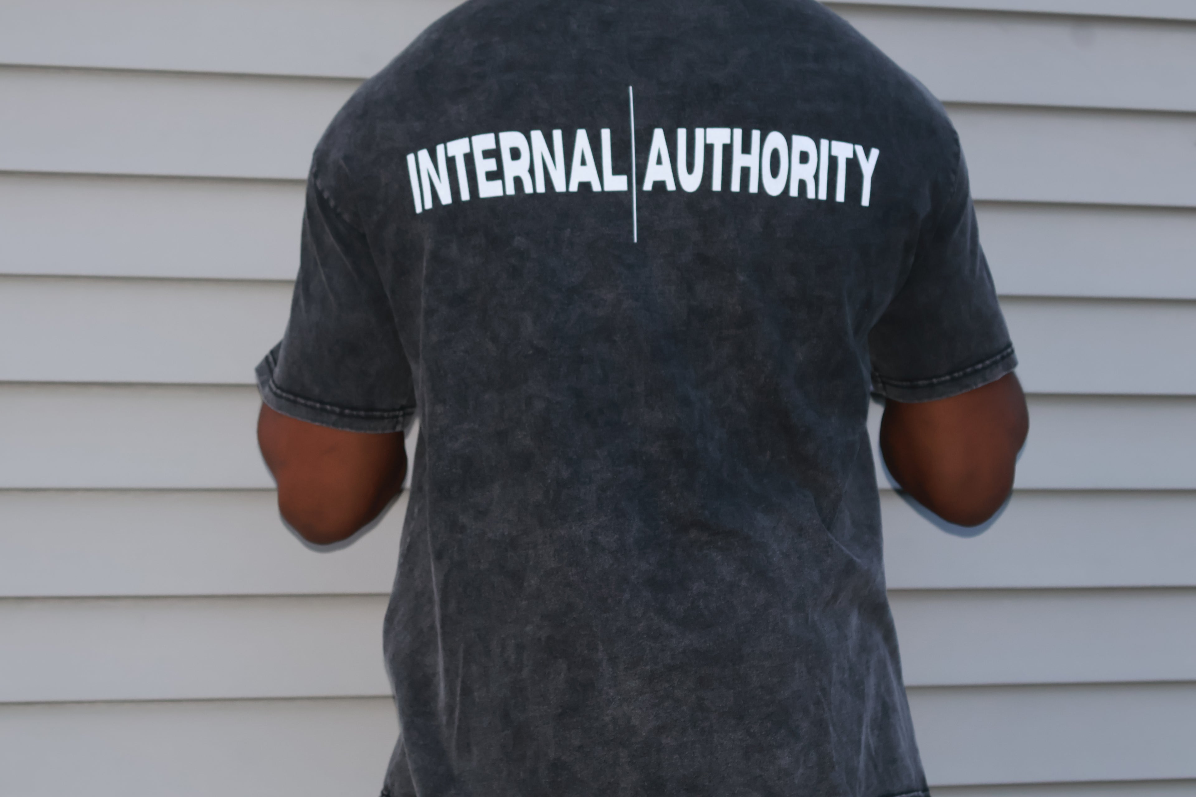 Rose Print Duality Snow Washed T Shirt